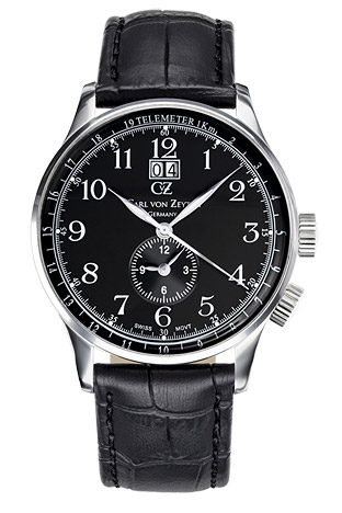 Carl von Zeyten Armbanduhr Etterlin Big Date, 3 Zeiger, Dual Time Carl von Zeyten Armbanduhr Etterlin Big Date, 3 Zeiger, Dual Time
