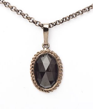 Goettgen Collier Kette mit Anhänger Granat 925