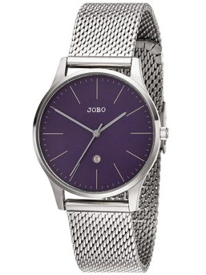 JOBO Damen Armbanduhr Quarz Analog Edelstahl Datum Damenuhr