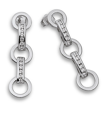 Laura Coon Ohrstecker 925 Silber Zirkonia weiss Laura Coon Ohrstecker 925 Silber Zirkonia weiss