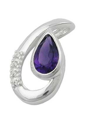 SIGO Anhänger Amethyst/Zirkonia, Silber 925