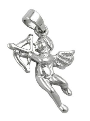 SIGO Anhänger, Engel rhodiniert, Silber 925