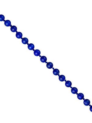SIGO Halskette Edelsteinkette Lapislazuli blau 45 cm Kette Verschluss 925 Silber
