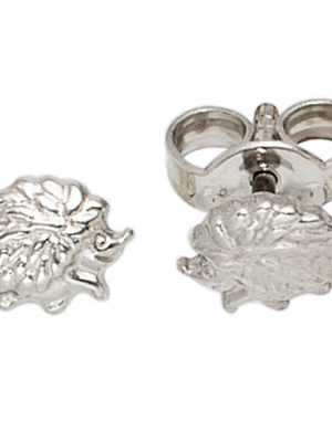 SIGO Kinder Ohrstecker Igel 925 Sterling Silber rhodiniert Ohrringe Kinderohrringe