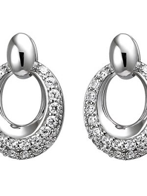 SIGO Ohrstecker 925 Sterling Silber 52 Zirkonia Ohrringe Silberohrringe