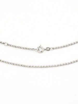 SIGO Premium Schmuck-Kette 1,5 mm, 40 cm / 37,5 cm, 925 Silber rhodiniert