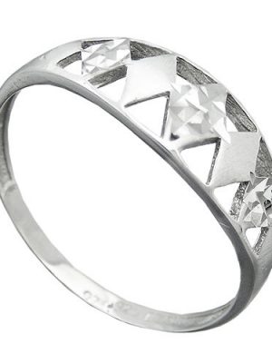 SIGO Ring, diamantiert rhodiniert, Silber 925