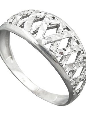 SIGO Ring diamantiert rhodiniert, Silber 925