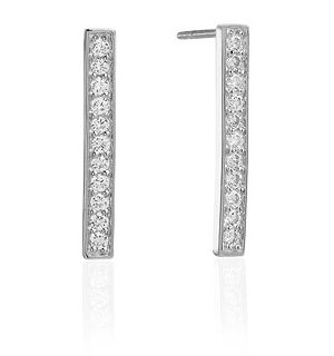 Sif Jakobs Ohrringe 925 Silber Simeri Piccolo mit weißen Zirkonia