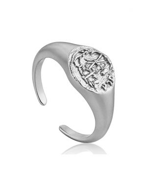Ania Haie Damenring Emblem Adjustable Signet Ring R009-03H