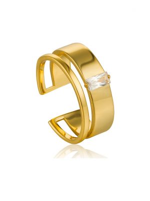 Ania Haie Damenring Glow Wide Adjustable Ring R018-02G