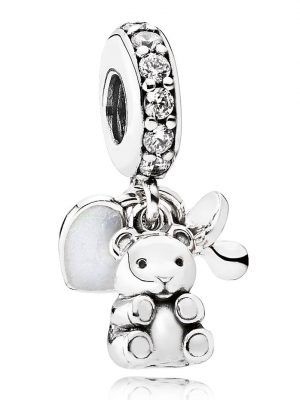 Charm-Anhänger -Babys Lieblinge- Pandora Weiß