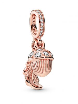 Charm-Anhänger -Eichel und Blatt- Pandora Rosé