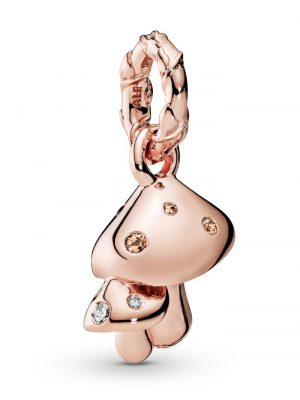 Charm-Anhänger -Funkelnde Pilze- Pandora Rosé