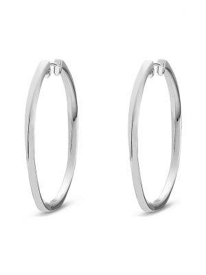 JETTE Silver TWISTED Creolen