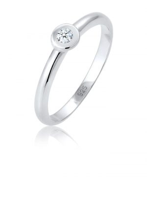 Verlobungsring 925er Silber Ring Solitär Brillant Diamanten Zirkonia Laura Mülle Verlobungsring 925er Silber Ring Solitär Brillant Diamanten Zirkonia Laura Mülle