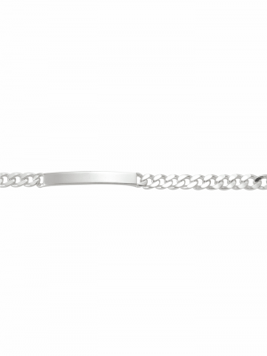1001 Diamonds Damen Silberschmuck 925 Silber Flach Panzer Armband 21 cm 1001 Diamonds silber