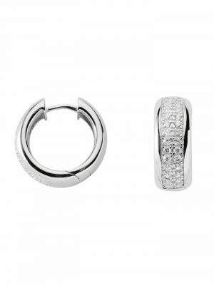 1001 Diamonds Damen Silberschmuck 925 Silber Ohrringe / Creolen mit Zirkonia Ø 19,2 mm 1001 Diamonds silber