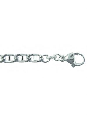 1001 Diamonds Damen Silberschmuck 925 Silber Stegpanzer Halskette 50 cm 1001 Diamonds silber