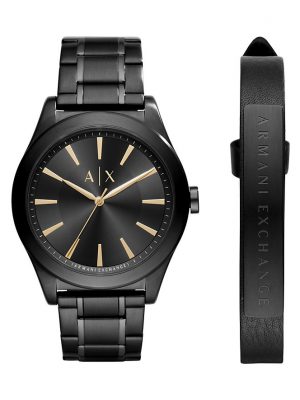Armani Exchange Set Herrenuhr + Armband AX7102