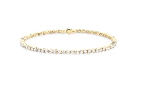 Armband mit Diamanten in Gelbgold 9 Karat