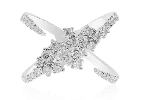 Weißgold Diamant Ring