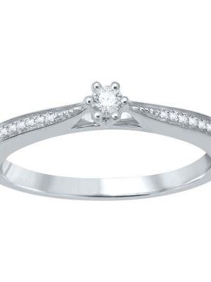 Best of Diamonds Ring - BRILLANT WEISSGOLD 585 - R1142-A0.10PWG