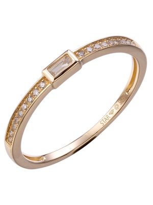 Stardiamant Ring - Brillant Gelbgold 585 - D6493G