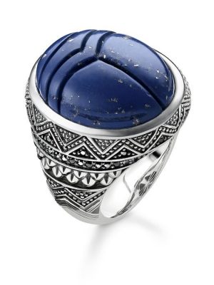 Thomas Sabo Ring - Blauer Skarabäus - TR2205-534-1-60