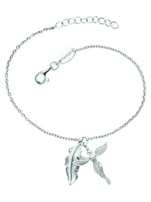 Engelsrufer Armband - ERB-FEDER-ANGEL-ZI silber