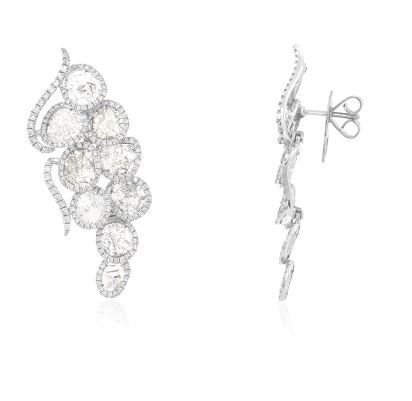 Damen Schmuck Ohrringe und Ohrmanschetten Shihara 0101 Ohrring mit Diamanten 