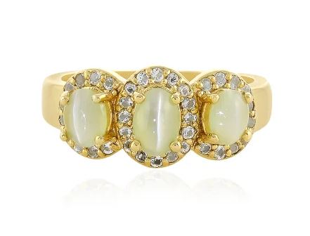 Ring aus Silber mit Chrysoberyll