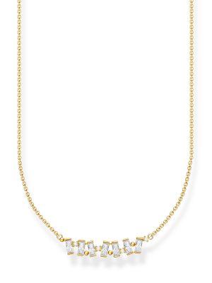 Thomas Sabo Halskette - Weiße Steine Gold - KE2095-414-14-L45V gold