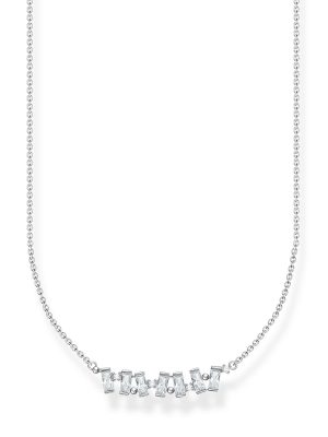 Thomas Sabo Halskette - Weiße Steine - KE2095-051-14-L45V silber
