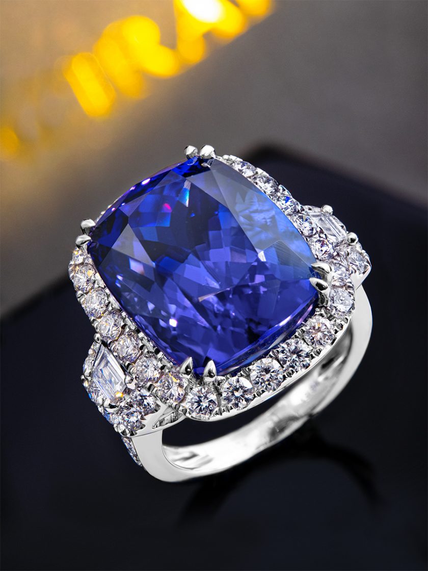 Tansanitring Schmuck Tansanit Ring