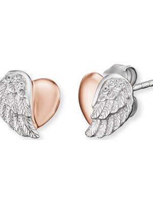Engelsrufer Ohrringe, Ohrstecker aus 925 Silber, ERE-LILHEARTWING-BI, EAN: 4260562167139