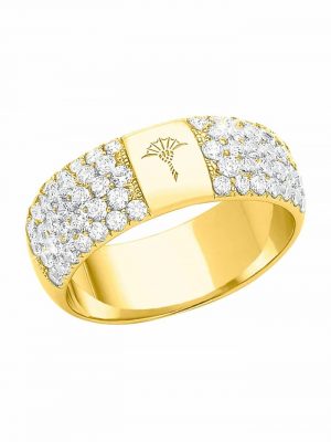 Ring für Damen, Sterling Silber 925 vergoldet, Zirkonia JOOP! Gold