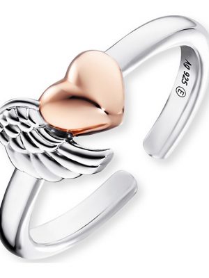 Engelsrufer im SALE Damenring aus Silber, ERR-WINGHEART-BICOR, EAN: 4260645864672