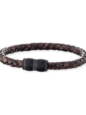 Save Brave im SALE Herrenarmband aus Leder, SBB-AARON-BR-22, EAN: 4260562165937