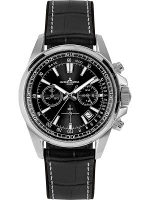 Jacques Lemans Herrenuhr im SALE Chronograph Sport 1-2117A, Schwarz, EAN: 4040662164098