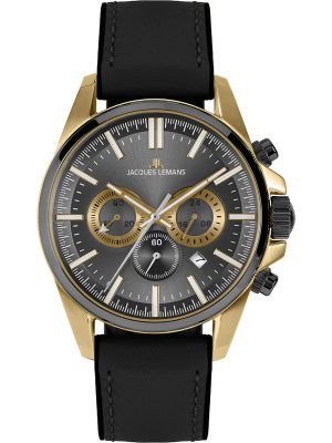 Jacques Lemans Herrenuhr im SALE Chronograph Sport 1-2119D, Gold, EAN: 4040662164340