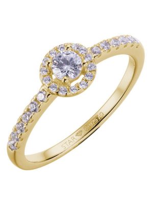 Stardiamant Ring - 56 gold