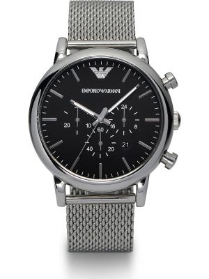 Emporio Armani Herrenuhr im SALE Chronograph AR1808, Silber, EAN: 4053858267619