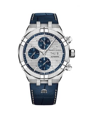 Maurice Lacroix Herrenuhr Aikon Chronograph Day Date AI6038-SS001-131-1 Edelstahl
