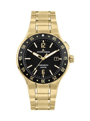 Jacques Lemans Herrenuhr Hybromatic 1-2109J Edelstahl