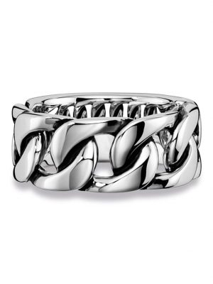 Ring 925/- Sterling Silber ohne Stein Glänzend CAI weiß