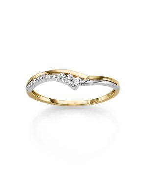 ELLA Juwelen Ring - 50 585 Gold, Zirkonia bicolor