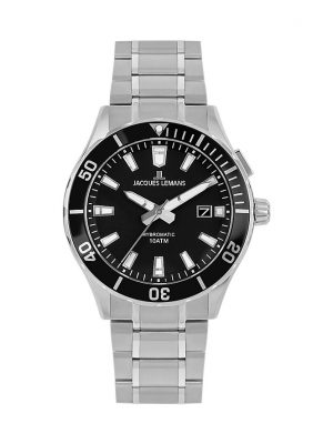 Jacques Lemans Herrenuhr Hybromatic 1-2131D Edelstahl
