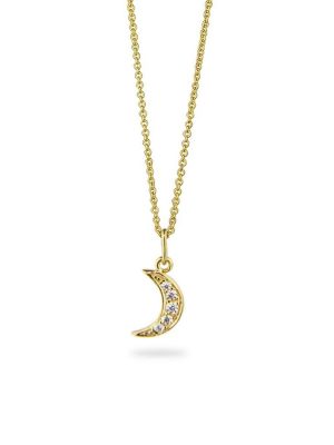 Jeberg Halskette - 45 cm 925 Silber vergoldet gold