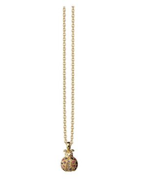 Jeberg Halskette - Ladybug - 8000/4500/ 925 Silber vergoldet, Zirkonia gold